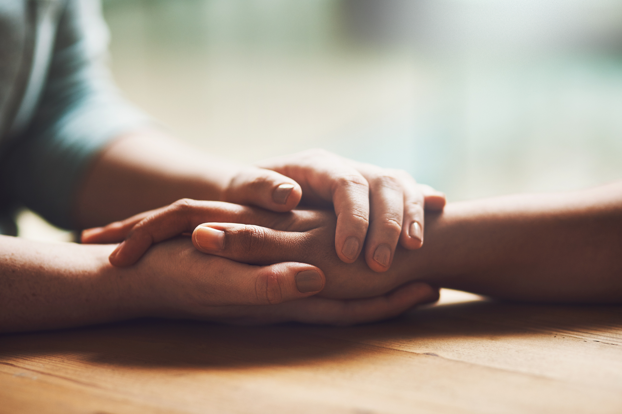 holding hands