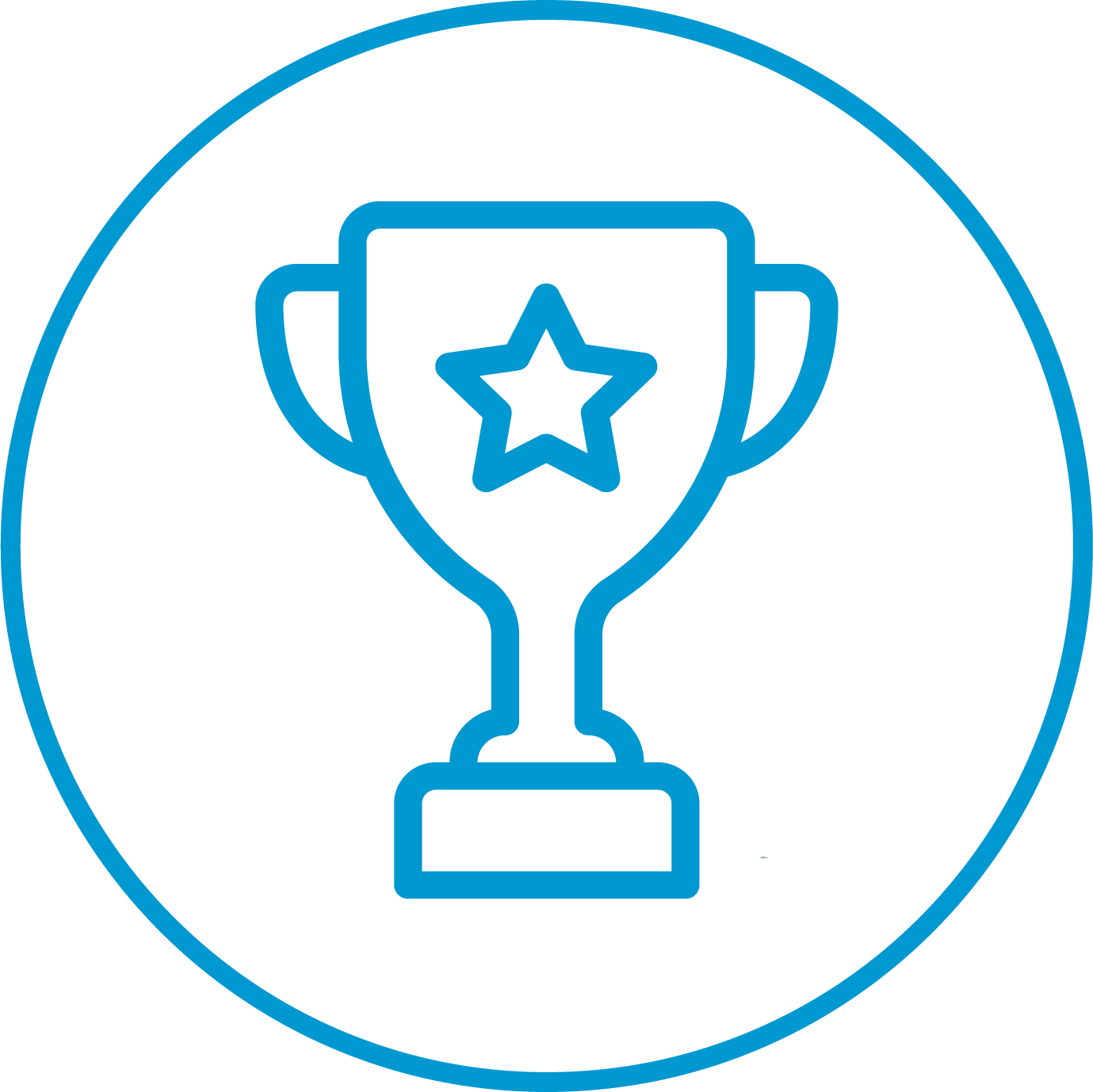  Blue trophy icon